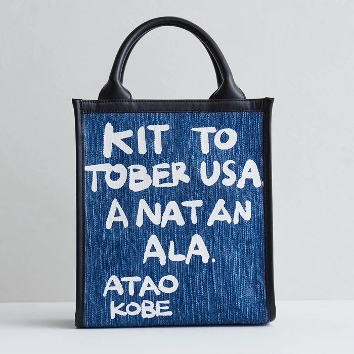 【限定】エアキャンバス・ロゴ|空気のように軽いアートなミニバッグ|2WAY|日本製 MADE IN JAPAN|岡山産デニム - Image 6