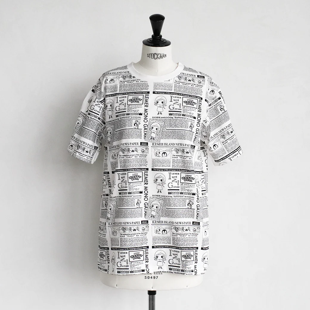 ニュースペーパー柄・Tシャツ(フリー) - Image 4