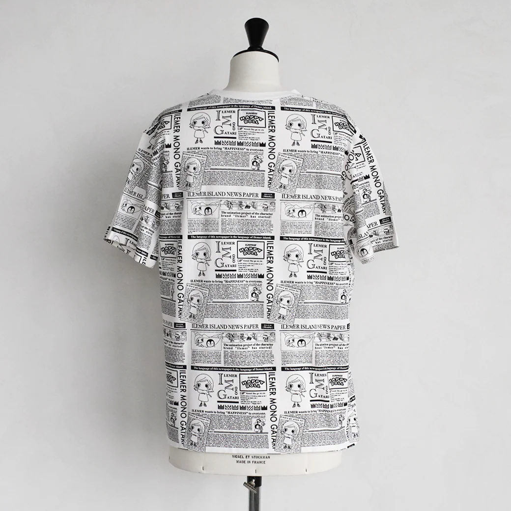 ニュースペーパー柄・Tシャツ(フリー) - Image 5